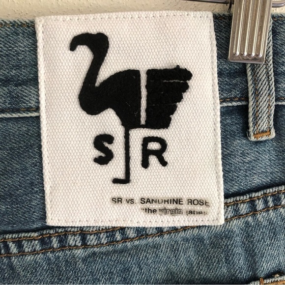 Sandrine Rose Free People Distressed Denim Shorts Size 27 - Picture 7 of 11